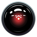 Иконка шар, хэл, свет, пространства, красный, space, red, light, hal, 9000 128x128