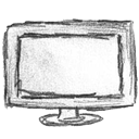 Иконка экран, монитор, компьютер, screen, monitor, computer 128x128
