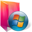 Иконка папки, аврора, windows, icontexto, folders, aurora 128x128