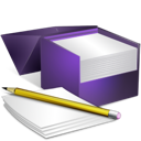 Иконка коробка, заметки, notes, box 128x128