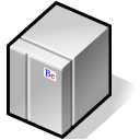 Иконка серые, сервер, server, grey, beos, bebox 128x128
