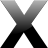 Иконка x, Macintosh OS X, Mac OS X, Big letter X 48x48