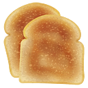 Иконка хлеб, еда, булка, toast, food, bread 128x128