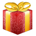Иконка рождественский, подарочный набор, подарок, красный бокс, red box, gift box, gift, christmas 128x128