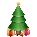 Иконка рождественский, подарки, tree, presents, gifts, christmas 128x128