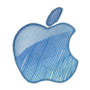 Иконка яблоко, логотип, logo, apple 128x128