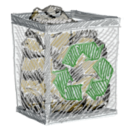 Иконка полный, корзина для мусора, recylebin, full 128x128