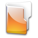 Иконка папка, оранжевый, желтый, yellow, orange, folder 128x128