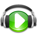 Иконка аудио, play, music store, headphones, audio 128x128