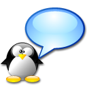 Иконка пейджер, messenger, linux, chat 128x128