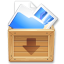 Иконка 'файл, папка, коробка, архив, rarzip, folder, file, compressed'