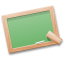 Иконка учеба, обучение, мел, класс, доска, tutorials, teach, learn, chalk 64x64