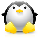 Иконка пингвин, penguin 128x128