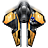 Иконка истребитель, spaceship, fighter, aircraft 48x48
