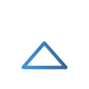 Иконка стрелка, синий, вверх, up, blue, arrow 128x128