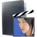 Иконка фильмы, папка, женщина, девушка, movies, horny, girl, folder, female 128x128