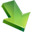 Иконка стрелка, зеленый, green, arrow 32x32