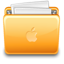 Иконка яблоко, файл, полный, папка, бумага, paper, full, folder, file, apple 128x128