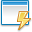 Иконка приложение, молния, lightning, application 32x32