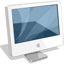 Иконка яблоко, экран, монитор, компьютер, screen, monitor, mac, computer, apple 128x128