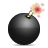 Иконка взрывоопасные, бомба, explosive, bomb 48x48