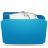 Иконка синий, папка, stuffed, folder, blue 48x48