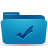 Иконка синий, папка, todos, folder, blue 48x48