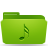  , , , music, green, folder 48x48