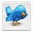  , , , , , twitter, file, button, blue, bird, badge 48x48