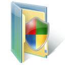 Иконка щит, папка, windows, shield, folder 128x128