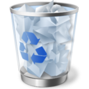  ', trashcan, recycle bin'