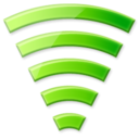 Иконка сигнал, сеть, вайфай, беспроводной, wireless, wi-fi, signal, network 128x128