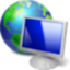 Иконка 'экран, монитор, компьютер, земля, браузер, screen, monitor, earth, computer, browser'