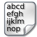 Иконка utf, type, ascii 128x128