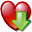 Иконка 'скачать, сердце, закладка, добавить, love, heart, favorites, download, bookmark, add'