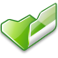  , , , open, green, folder 64x64