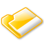 Иконка 'папка, желтый, yellow, folder'
