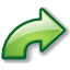 Иконка стрелка, повторить, направо, зеленый, right, redo, green, arrow 64x64
