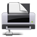 Иконка сеть, принтер, printer, network 128x128