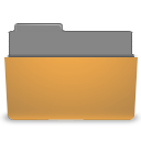  , , , orange, open, folder 128x128