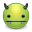 Иконка чертик, злой, зеленый, дьявол, вампир, аватар, vampire, monster, green, evil, devil, avatar 32x32
