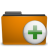Иконка 'папка, к, добавить, архив, апельсин, to, orange, folder, archive, add'