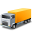 Иконка 'желтый, автомобиль, yellow, vehicle, truck, transportation'