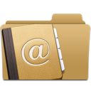 Иконка папка, контакты, адрес, folder, contacts, address 128x128
