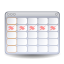 Иконка календарь, evolution-calendar 128x128