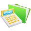 Иконка калькулятор, деньги, money, calculator 64x64