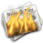 Иконка пламя, огонь, новости, жечь, news, flames, fire, burn 48x48