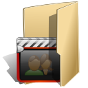 Иконка фильм, папка, multimedia folder, movies, folder, film 128x128