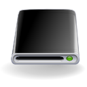 Иконка harddisk, black 128x128