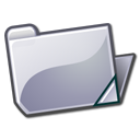 Иконка папка, открыть, open, grey, folder 128x128